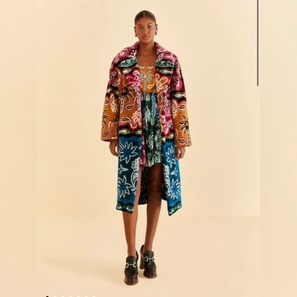 FARM Rio Multicolor Teddy Jacket